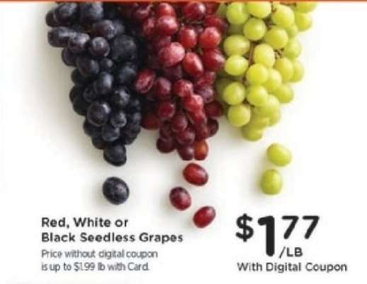 Red, White or Black Seedless Grapes