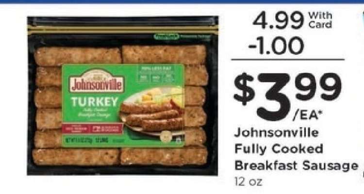 Johnsonville Fully Cooked Breakfast Sausage