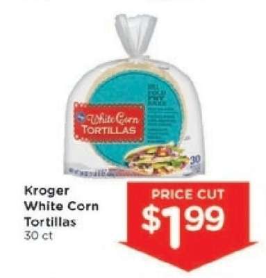 Kroger White Corn Tortillas
