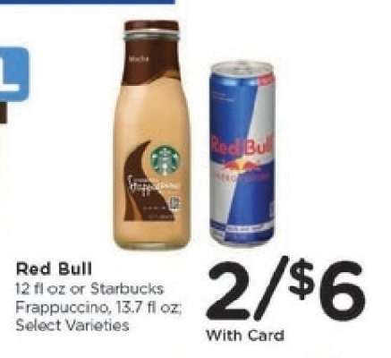 Red Bull or Starbucks Frappuccino