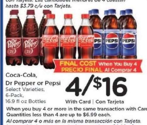 Coca-Cola, Dr Pepper or Pepsi