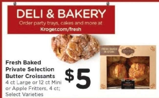 Fresh Baked Private Selection Butter Croissants
