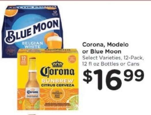 Corona, Modelo or Blue Moon