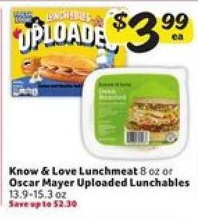 Know & Love Lunchmeat or Oscar Mayer Uploaded Lunchables
