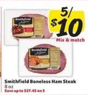 Smithfield Boneless Ham Steak