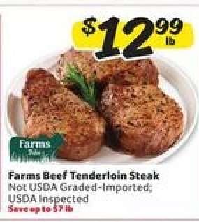 Farms Beef Tenderloin Steak