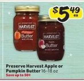 Preserve Harvest Apple or Pumpkin Butter