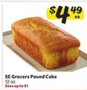 SE Grocers Pound Cake