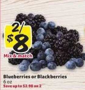 Blueberries or Blackberries