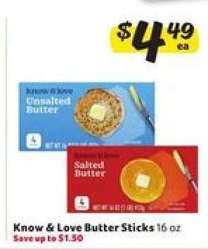 Know & Love Butter Sticks