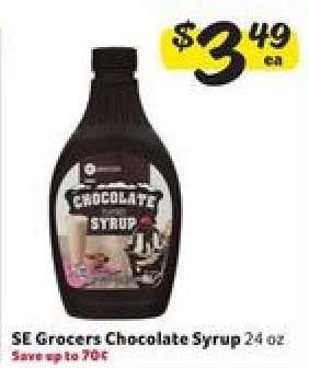 SE Grocers Chocolate Syrup
