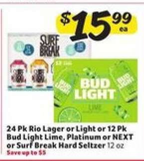Bud Light or Surf Break Hard Seltzer