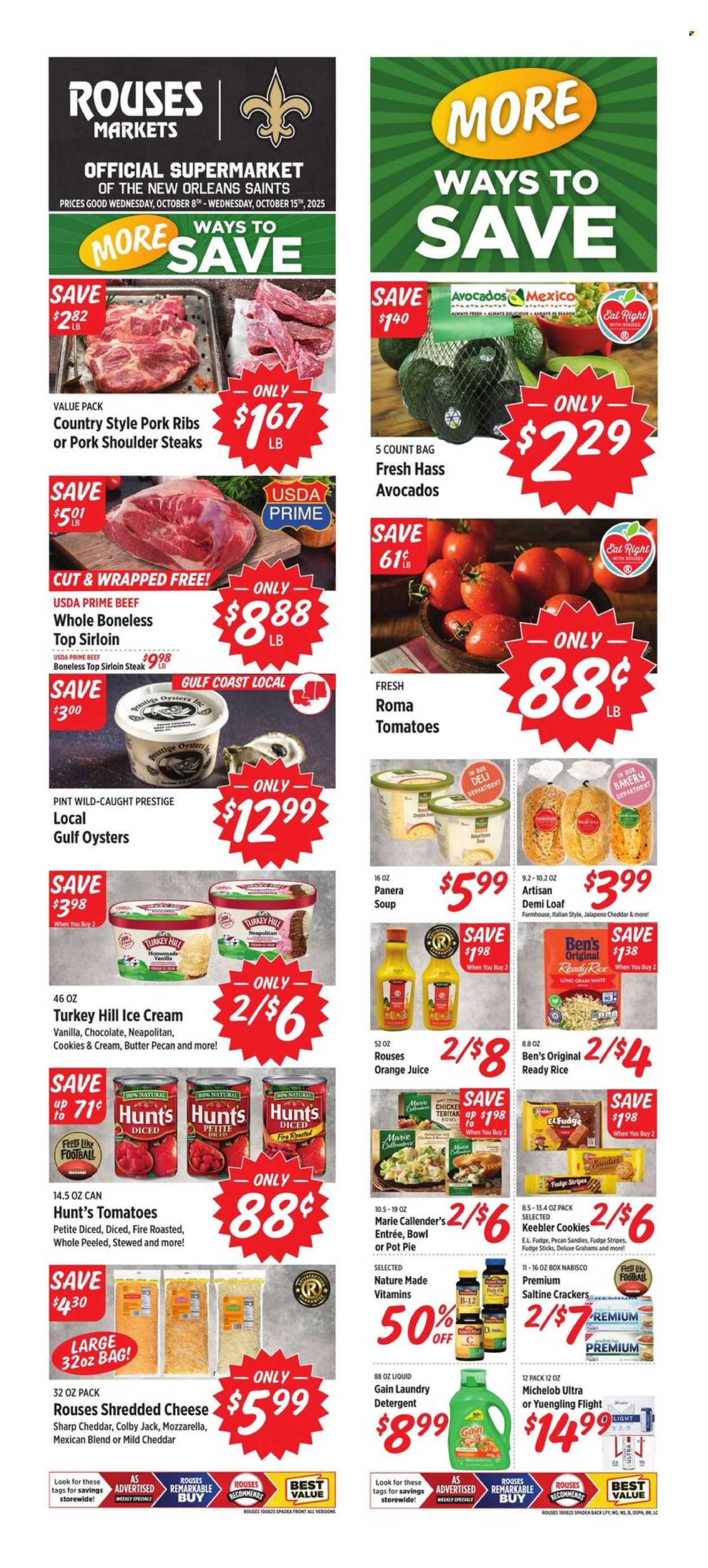 Rouses Markets ad - 10/08/2025 - 10/15/2025. Page 1