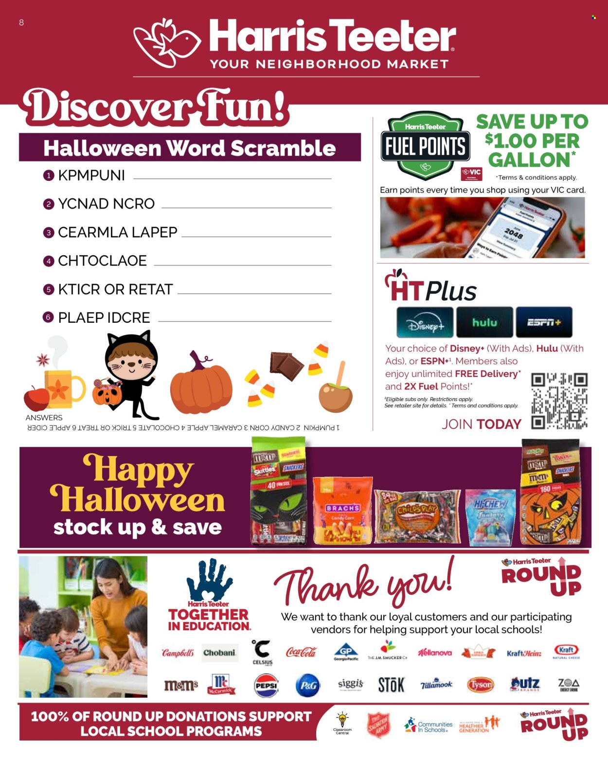 Harris Teeter ad - 10/08/2025 - 11/04/2025. Page 8