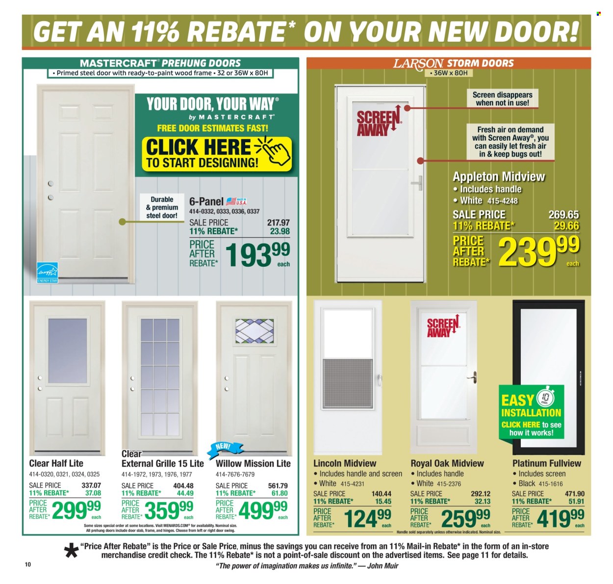 Menards ad - 10/09/2025 - 10/19/2025. Page 17