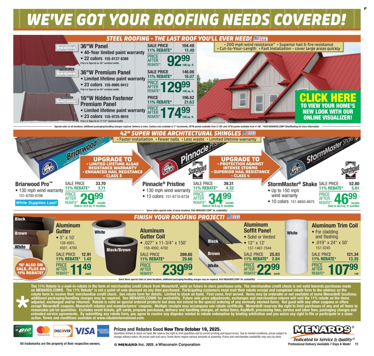Menards ad - 10/09/2025 - 10/19/2025. Page 18