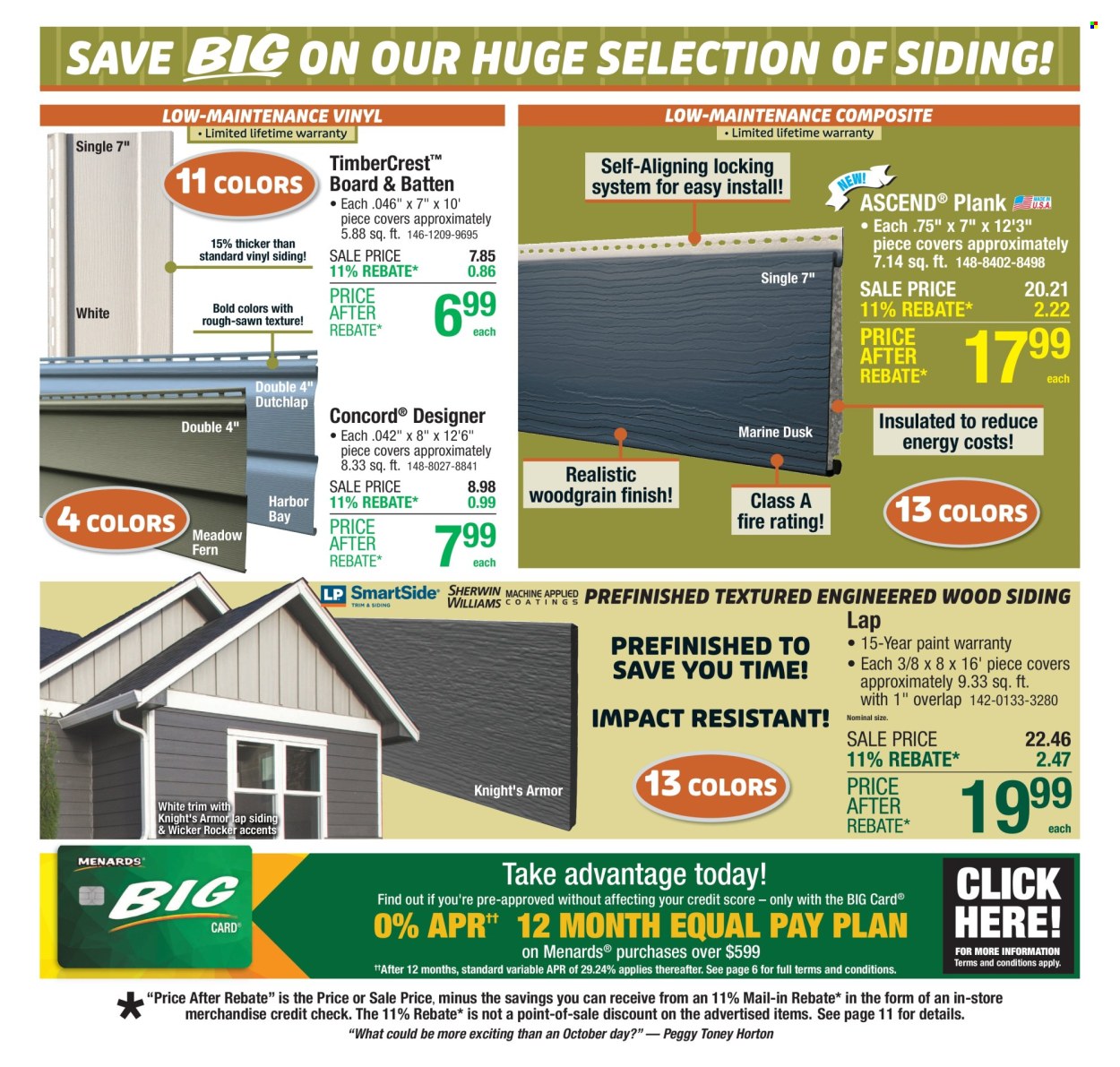 Menards ad - 10/09/2025 - 10/19/2025. Page 19