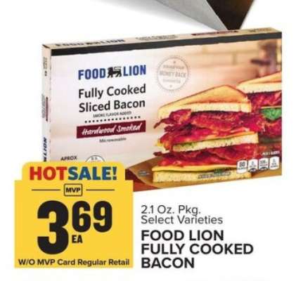 Food Lion Fully Cooked Bacon