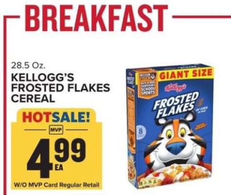 Kellogg's Frosted Flakes Cereal