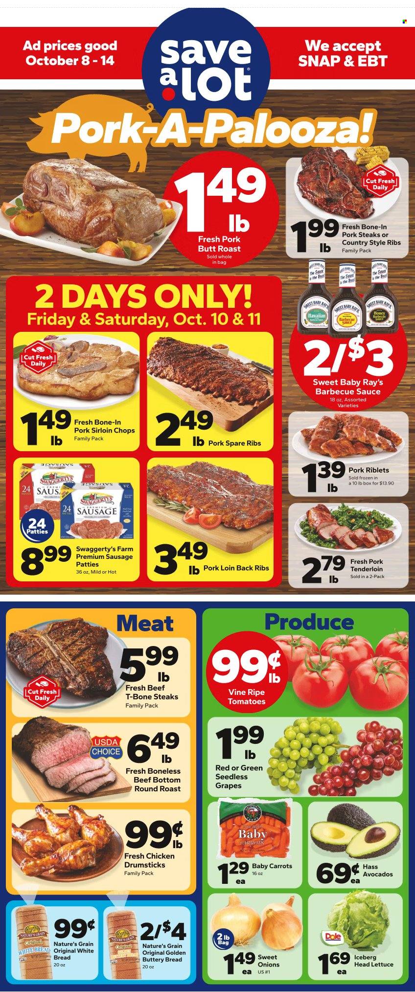 Save a Lot ad - 10/08/2025 - 10/14/2025. Page 1
