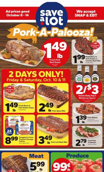 Save a Lot Flyer - 10/08/2025 - 10/14/2025.