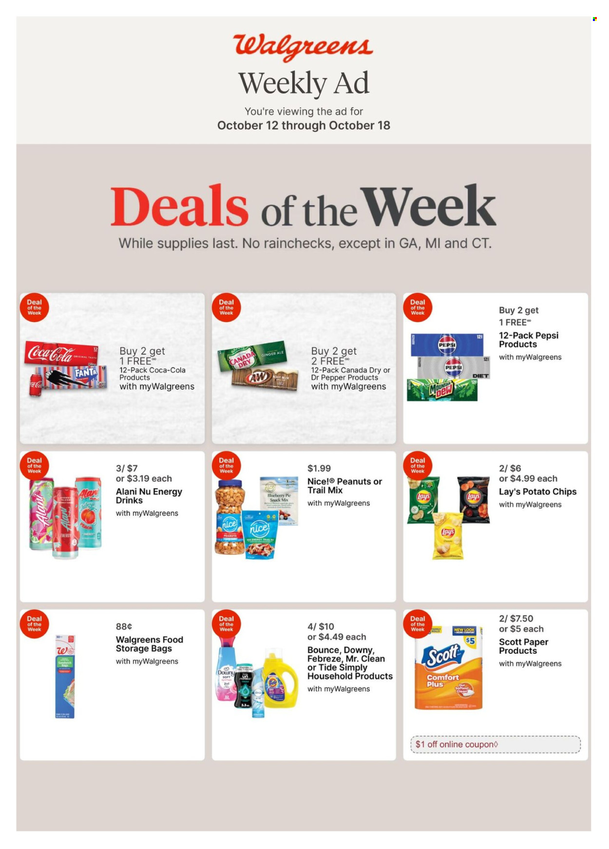 Walgreens ad - 10/12/2025 - 10/18/2025. Page 1
