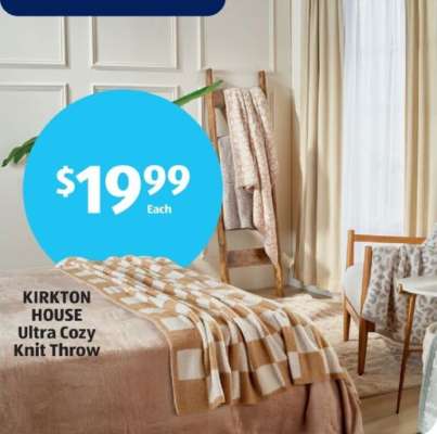 KIRKTON HOUSE Ultra Cozy Knit Throw