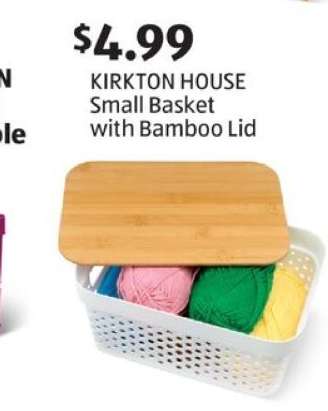 KIRKTON HOUSE Small Basket with Bamboo Lid