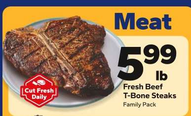 Fresh Beef T-Bone Steaks