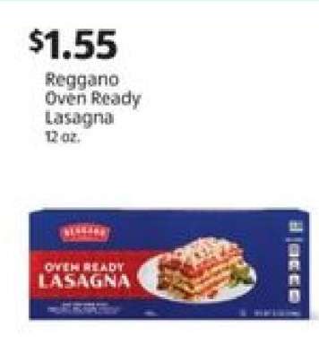 Reggano Oven Ready Lasagna