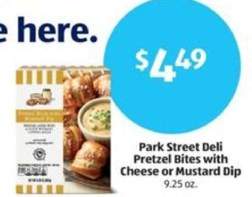 Park Street Deli Pretzel Bites with Cheese or Mustard Dip