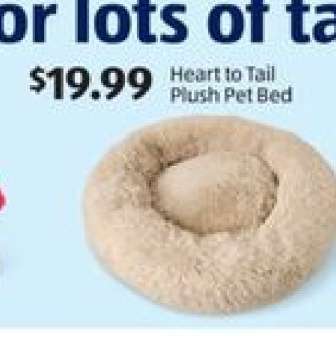 Heart to Tail Plush Pet Bed