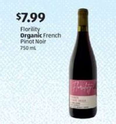 Florility Organic French Pinot Noir