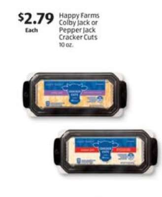Happy Farms Colby Jack or Pepper Jack Cracker Cuts