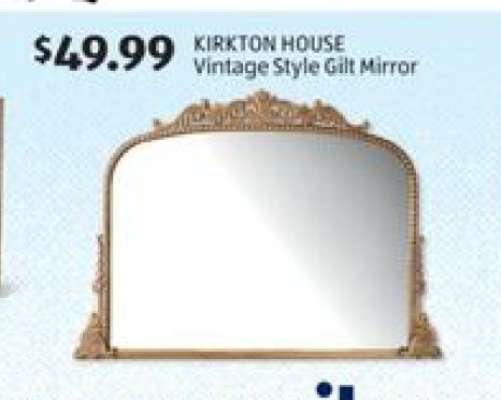 KIRKTON HOUSE Vintage Style Gilt Mirror