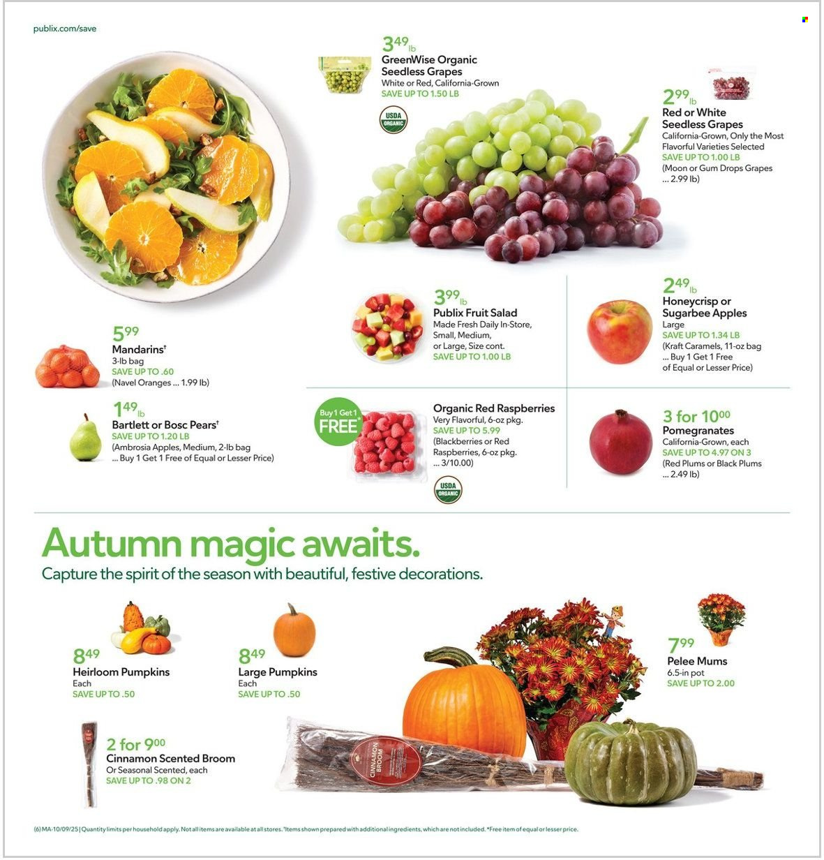 Publix ad - 10/09/2025 - 10/15/2025. Page 6