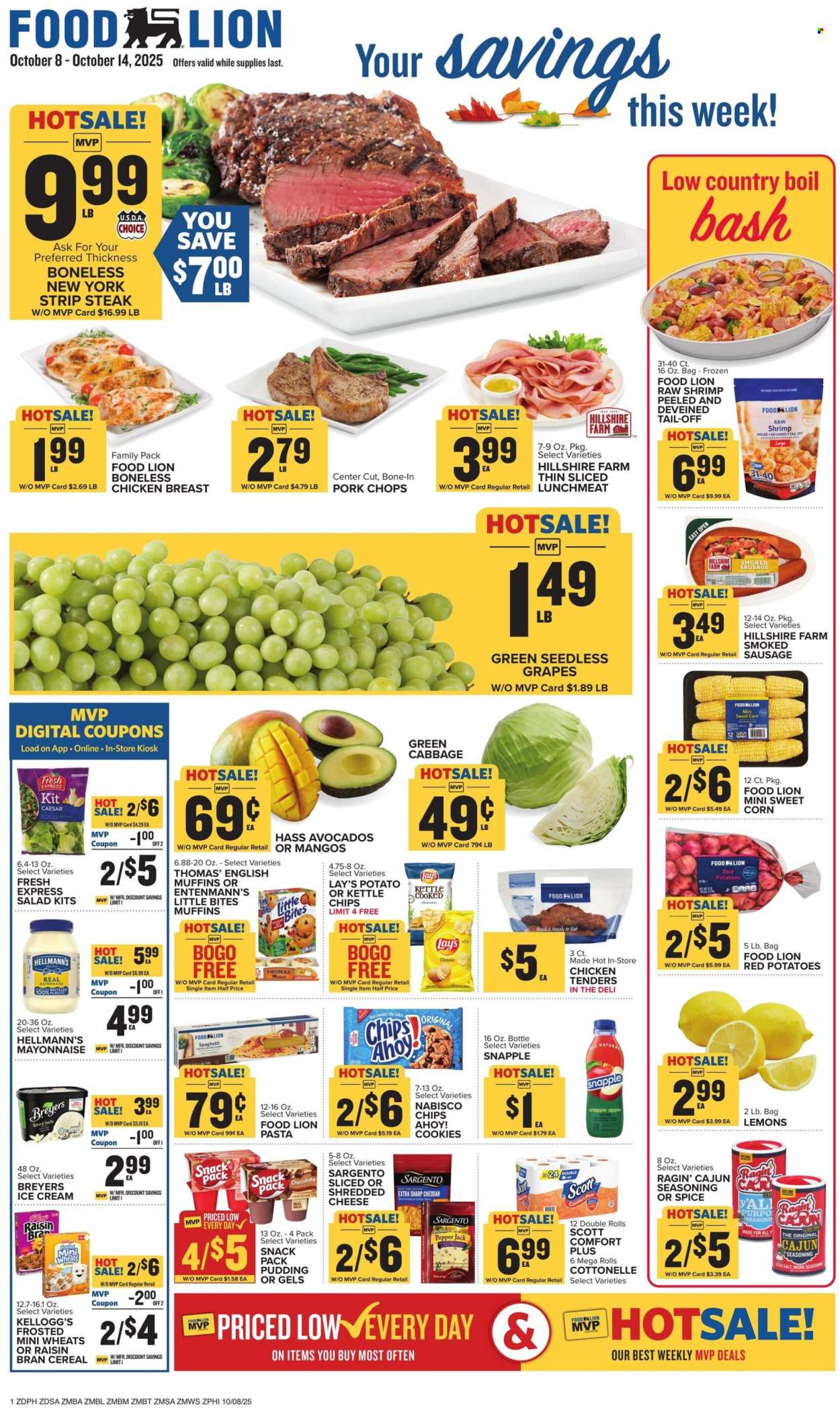 Food Lion ad - 10/08/2025 - 10/14/2025. Page 1