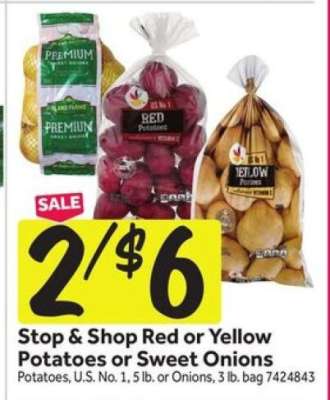 Stop & Shop Red or Yellow Potatoes or Sweet Onions