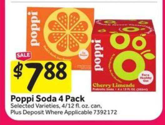 Poppi Soda 4 Pack