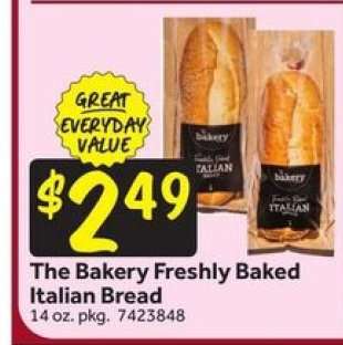 The Bakery Freshly Baked Italian Bread