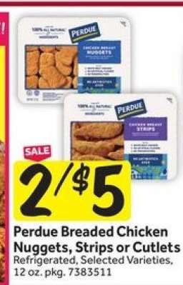 Perdue Breaded Chicken Nuggets, Strips or Cutlets