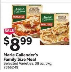Marie Callender's Family Size Meal