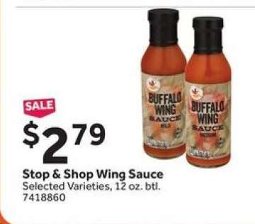 Stop & Shop Wing Sauce