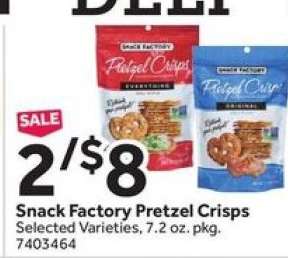 Snack Factory Pretzel Crisps