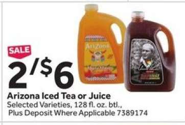 Arizona Iced Tea or Juice