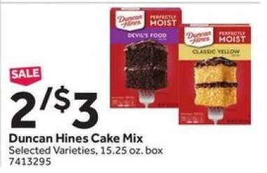 Duncan Hines Cake Mix