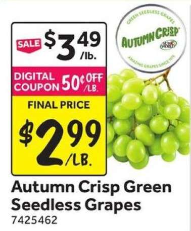 Autumn Crisp Green Seedless Grapes