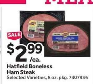 HATFIELD BONELESS HAM STEAK