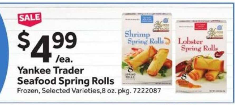 Yankee Trader Seafood Spring Rolls