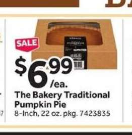 The Bakery Traditional Pumpkin Pie